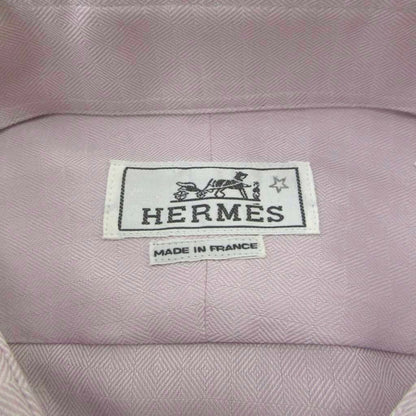 Hermes Long Sleeve Shirt 40 Purple Regular Color Top YU — view 3