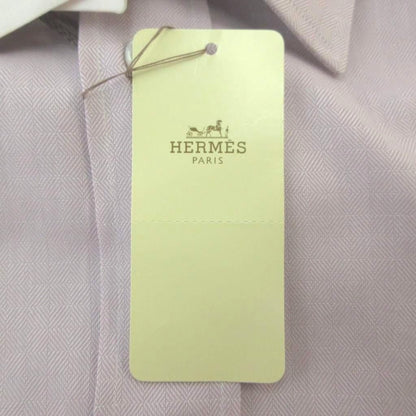 Hermes Long Sleeve Shirt 40 Purple Regular Color Top YU — view 4
