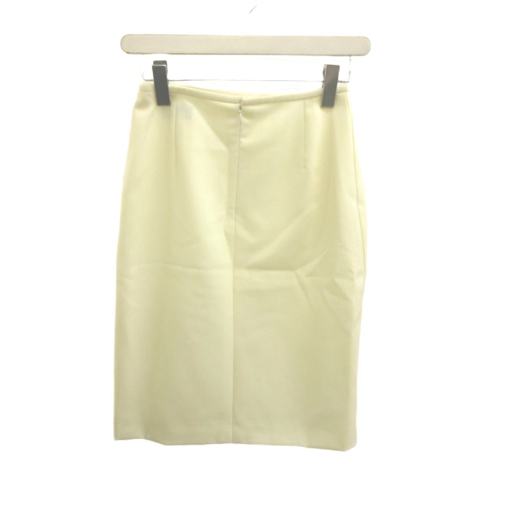 Versace Gianni Set Tailored Jacket Tight Skirt Wool 38 White Off Ivory Long — view 6