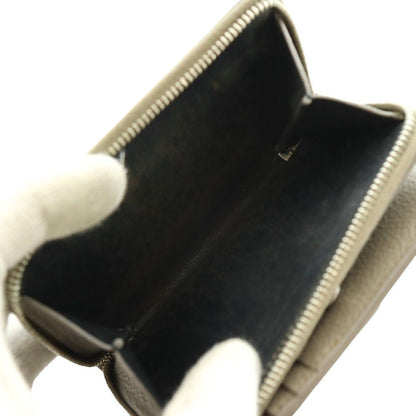 Saint Laurent Paris YSL Line Compact Zip Wallet Leather Logo Mocha SS — view 5