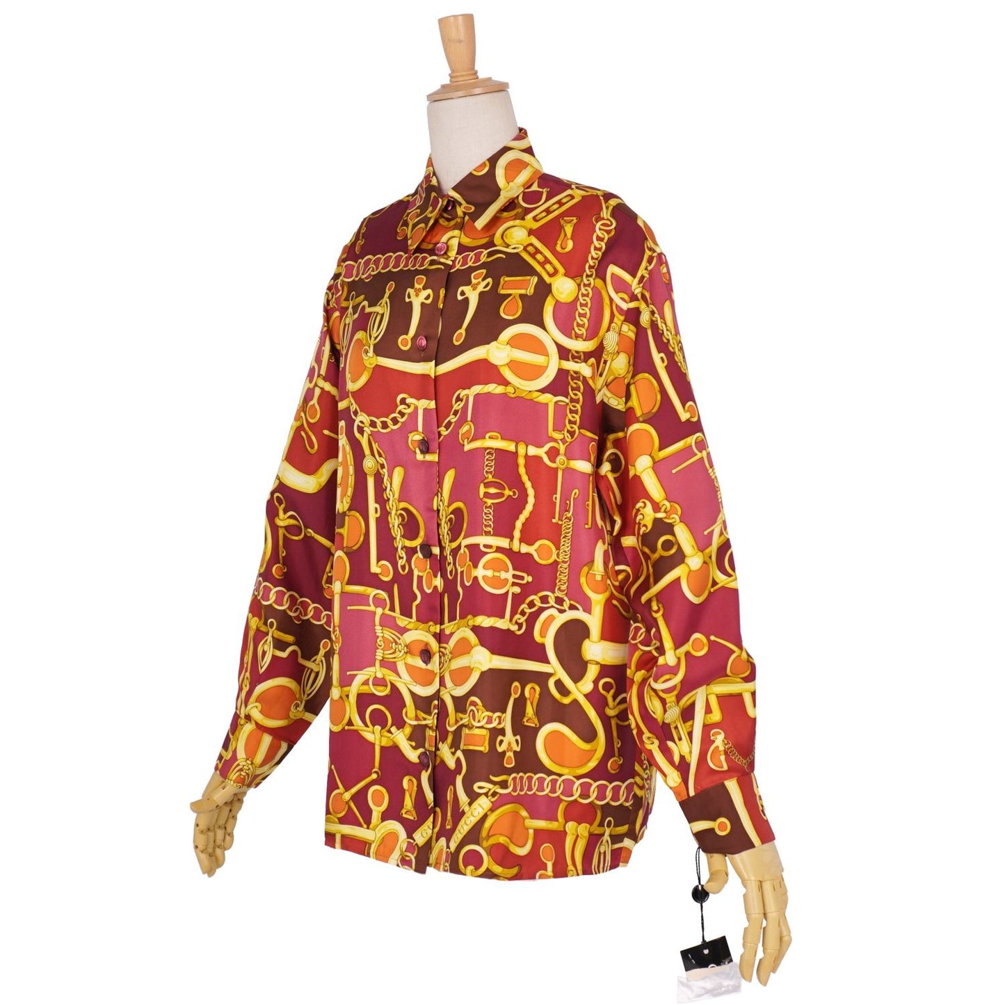 Gucci Shirt Era Blouse Total Pattern Long Sleeve Silk — view 4