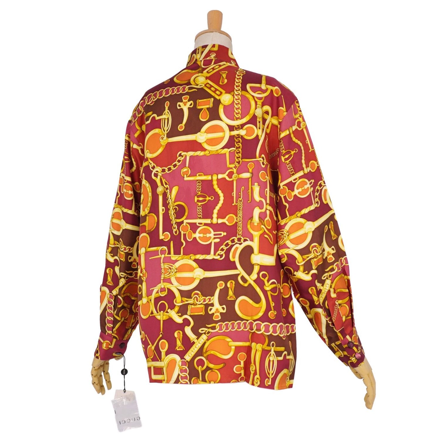 Gucci Shirt Era Blouse Total Pattern Long Sleeve Silk — view 5