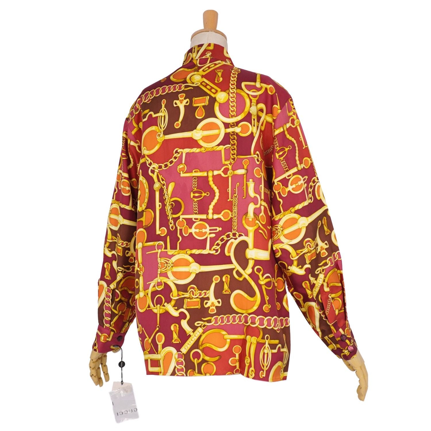 Gucci Shirt Era Blouse Total Pattern Long Sleeve Silk — view 5