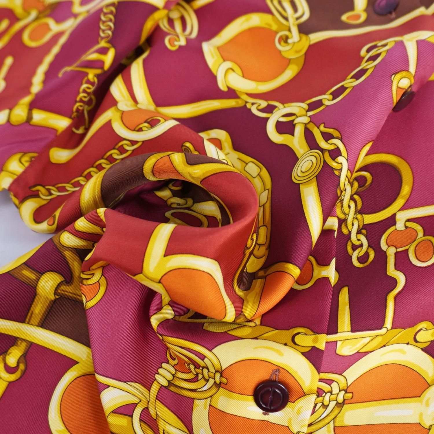 Gucci Shirt Era Blouse Total Pattern Long Sleeve Silk — view 6