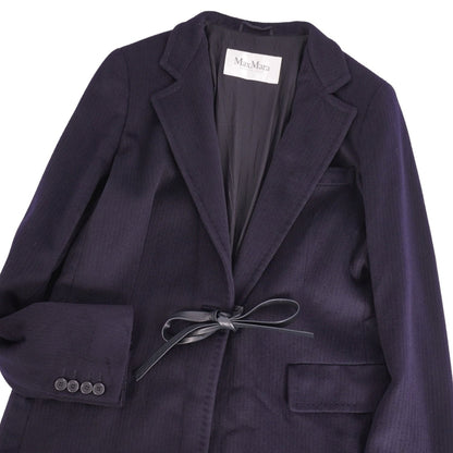 Max Mara Coat White Tag Long Leather Belle — view 2