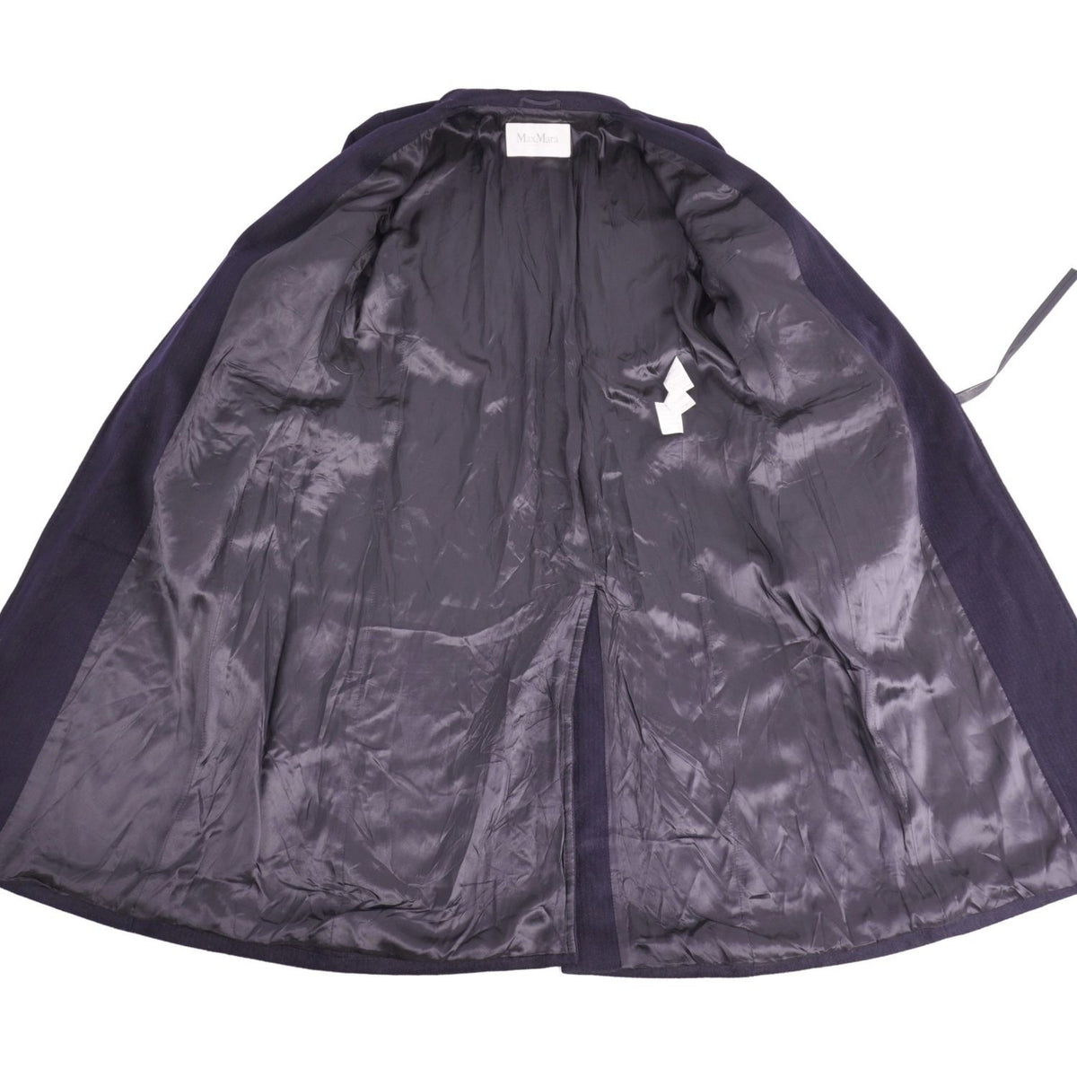 Max Mara Coat White Tag Long Leather Belle — view 7