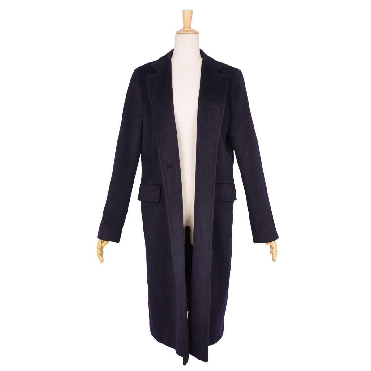 Max Mara Coat White Tag Long Leather Belle — view 4
