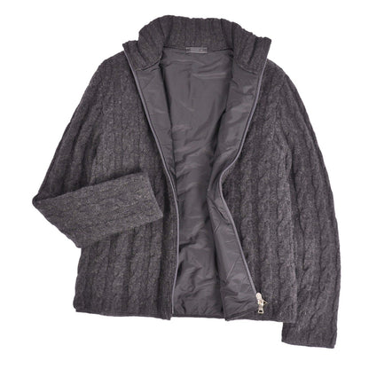 Prada Knit Drivers Sweater Zipping — view 2