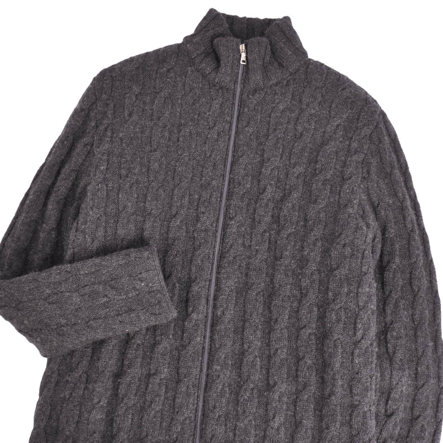 Prada Knit Drivers Sweater Zipping — view 3
