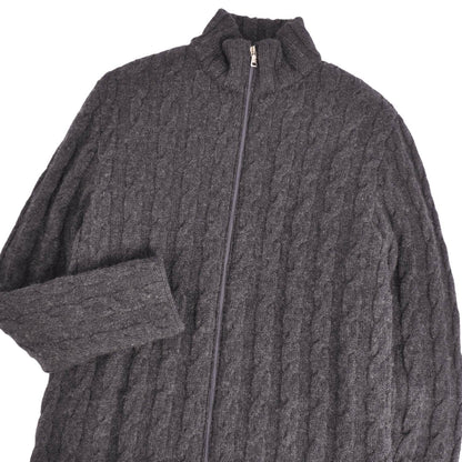 Prada Knit Drivers Sweater Zipping — view 3