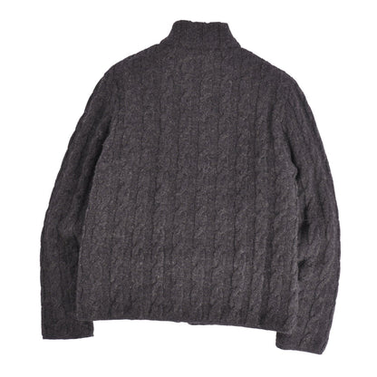Prada Knit Drivers Sweater Zipping — view 4