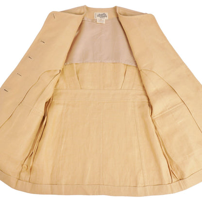 Hermes Vintage Set Pants Suit Linen — view 6