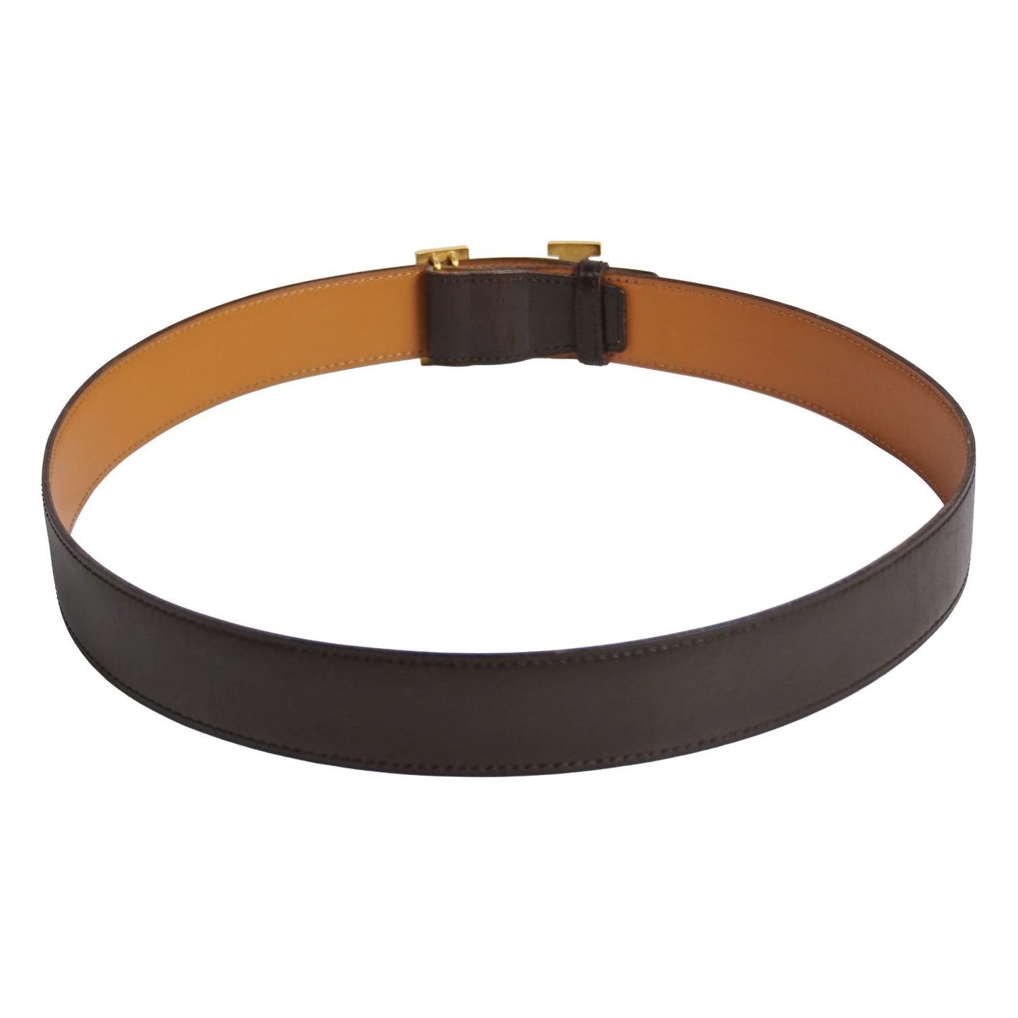 Hermes Vintage Belt Leather H-ro — view 3