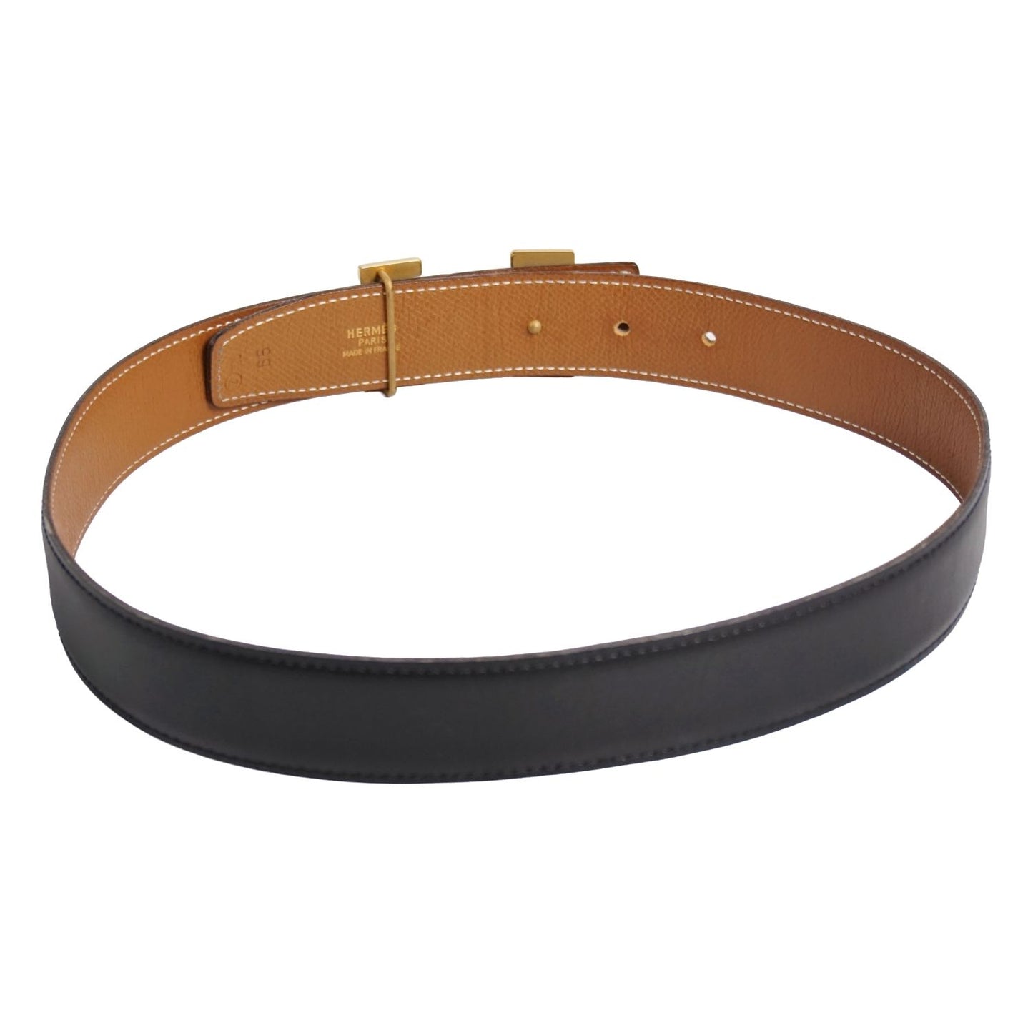 Hermes Vintage 96 Belt Leather River — view 4