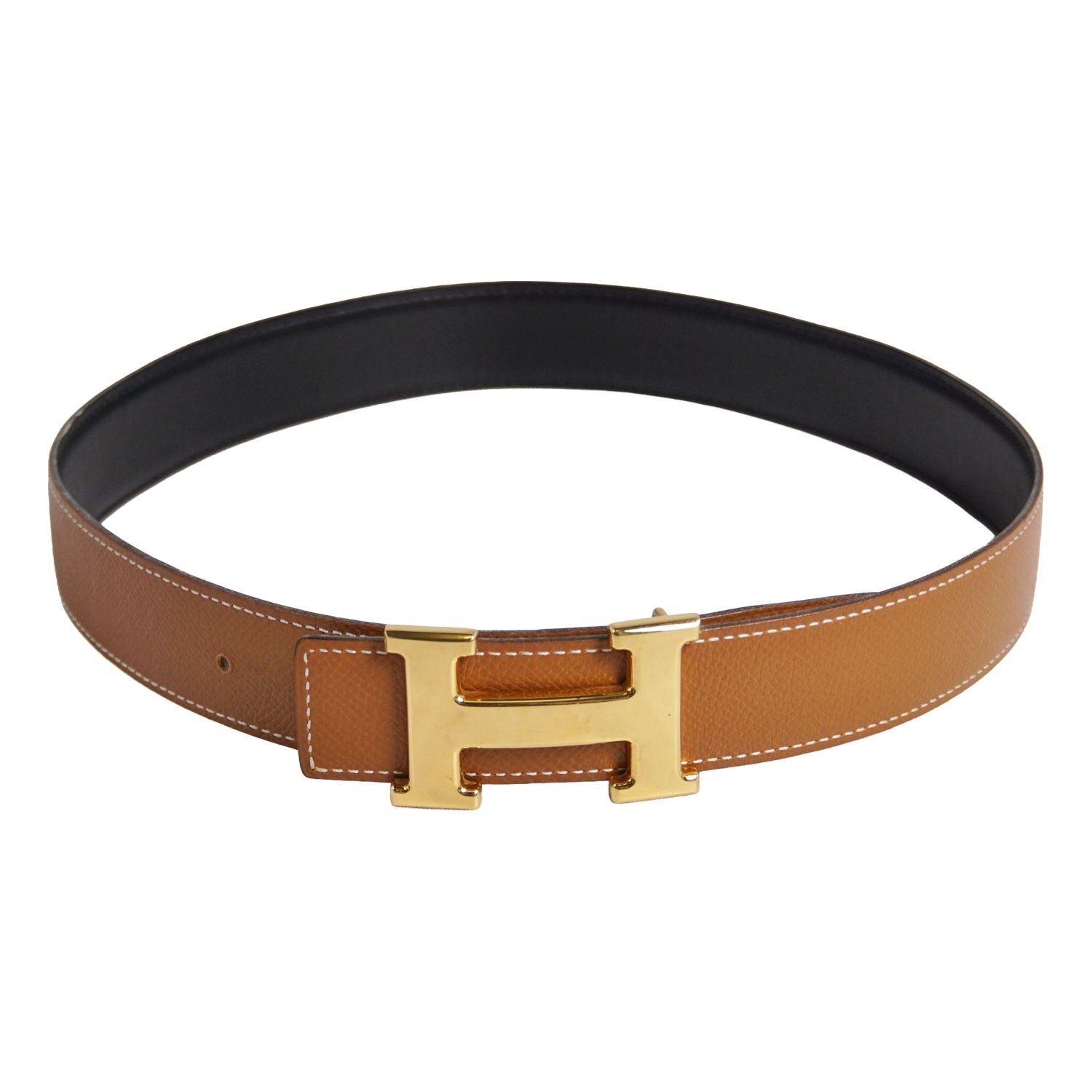Hermes Vintage 96 Belt Leather River — view 3