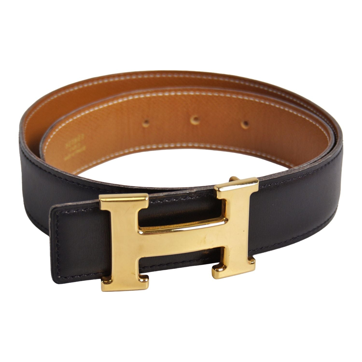 Hermes Vintage 96 Belt Leather River