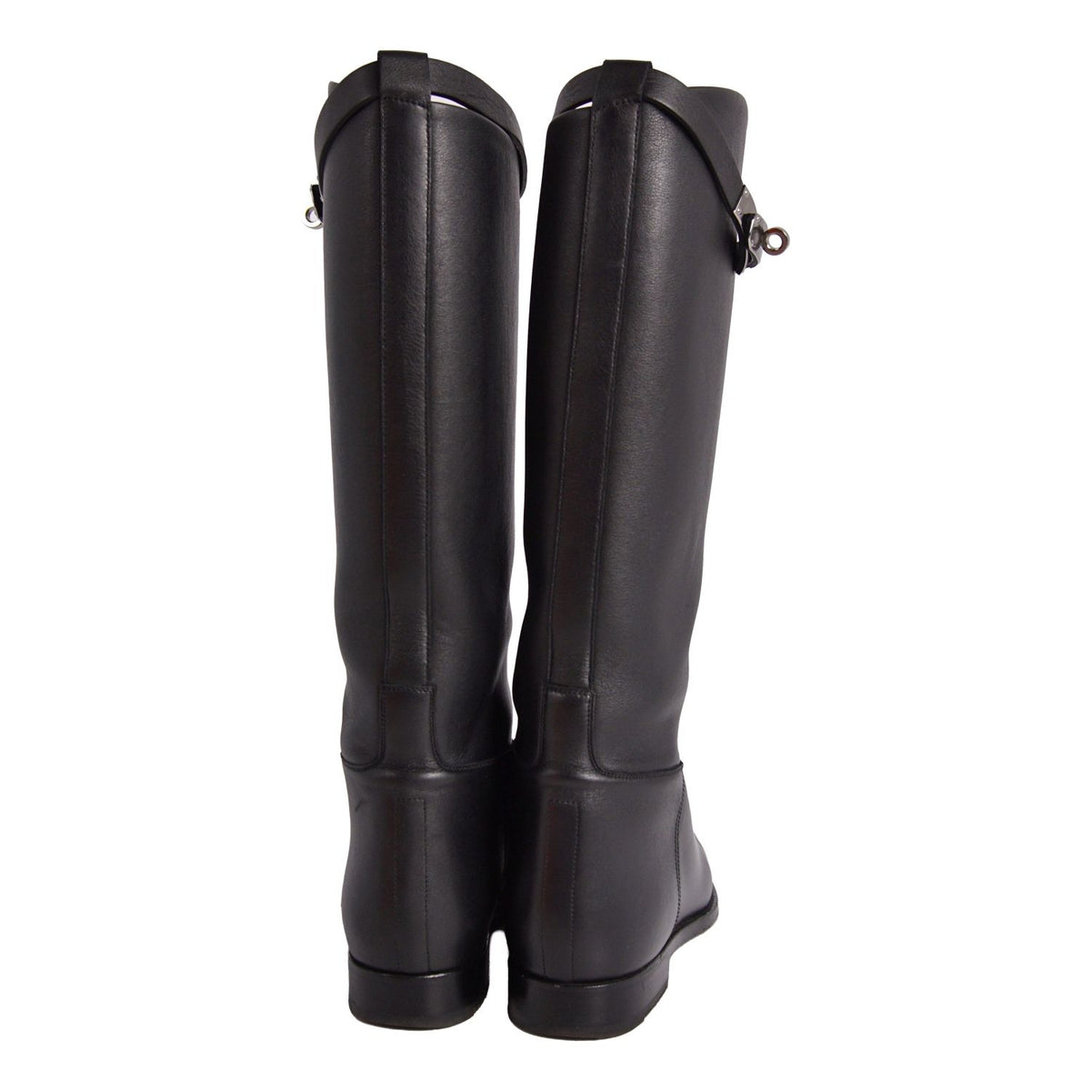 Hermes Boots Long Jumping Kelly Gold — view 5