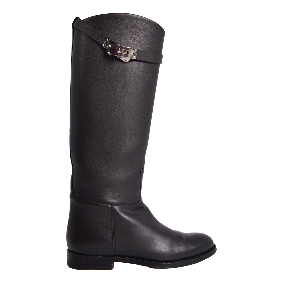 Hermes Boots Long Jumping Kelly Gold — view 6