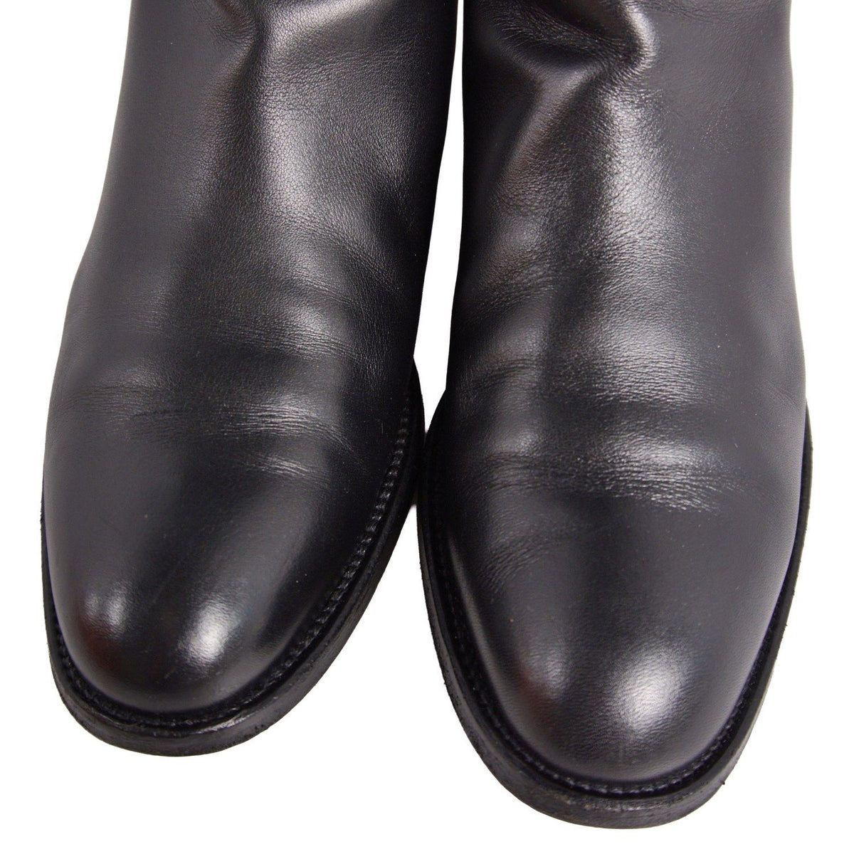 Hermes Boots Long Jumping Kelly Gold — view 3