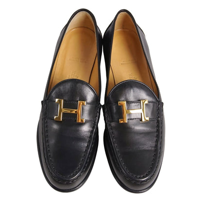 Hermes Loafers Moccasin Logo Constance Leather — view 4
