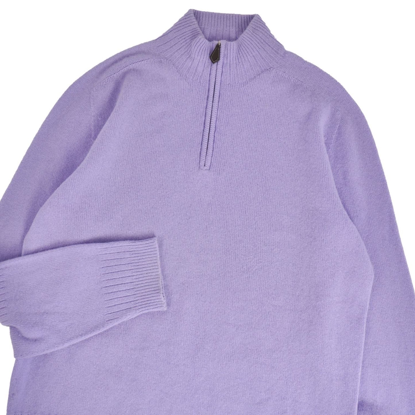 Hermes Knit Half Zip Sweater Long — view 2