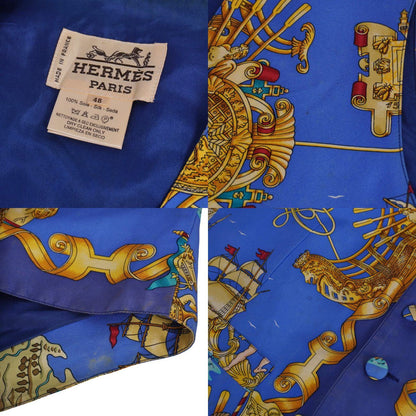 Hermes Vintage Vest Gilet Total Pattern Silk — view 7