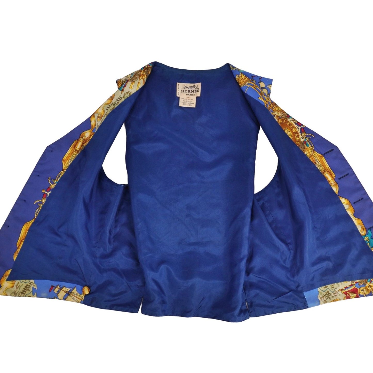 Hermes Vintage Vest Gilet Total Pattern Silk — view 4
