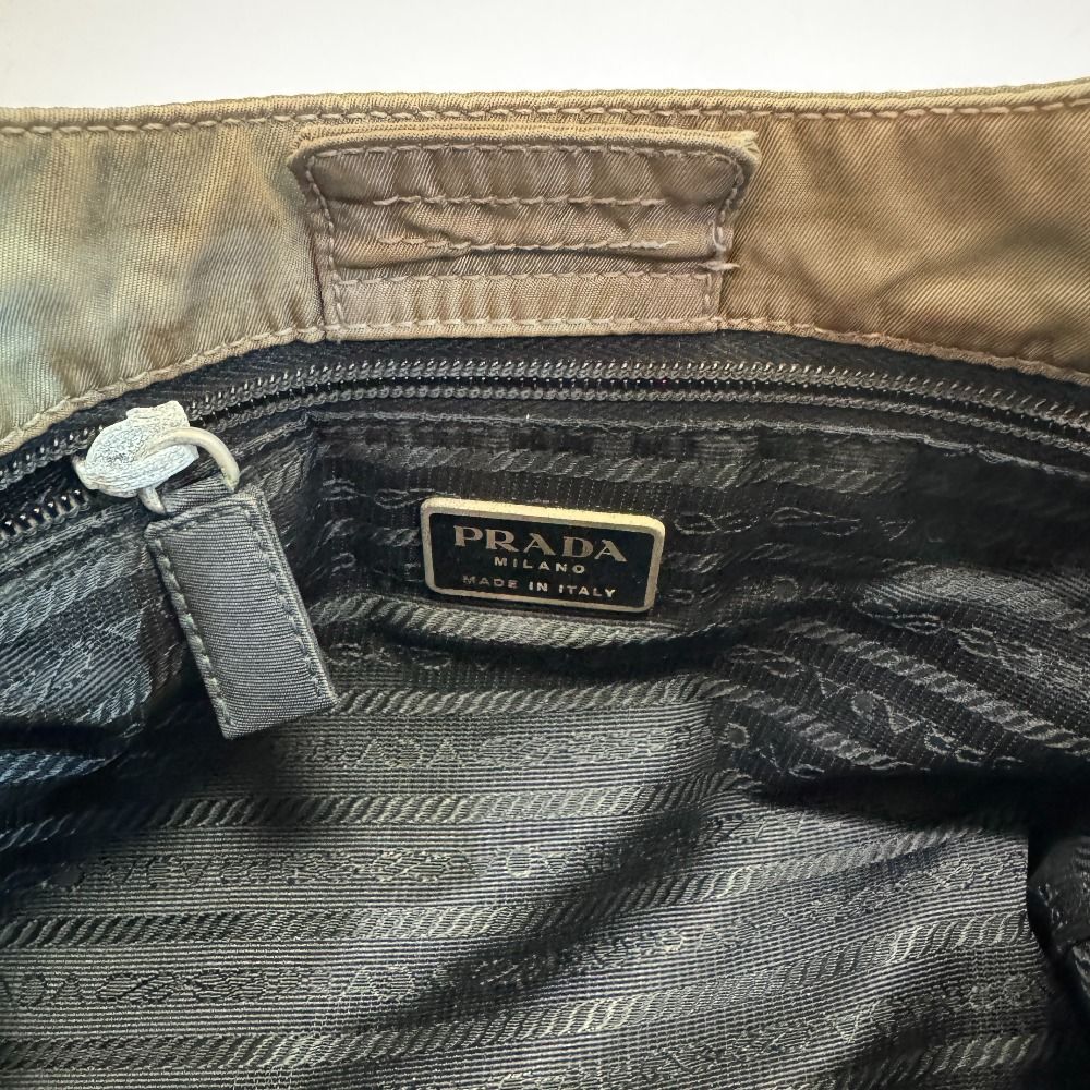 Prada Shoulder Triangle Plugin Logo Handbag — view 7