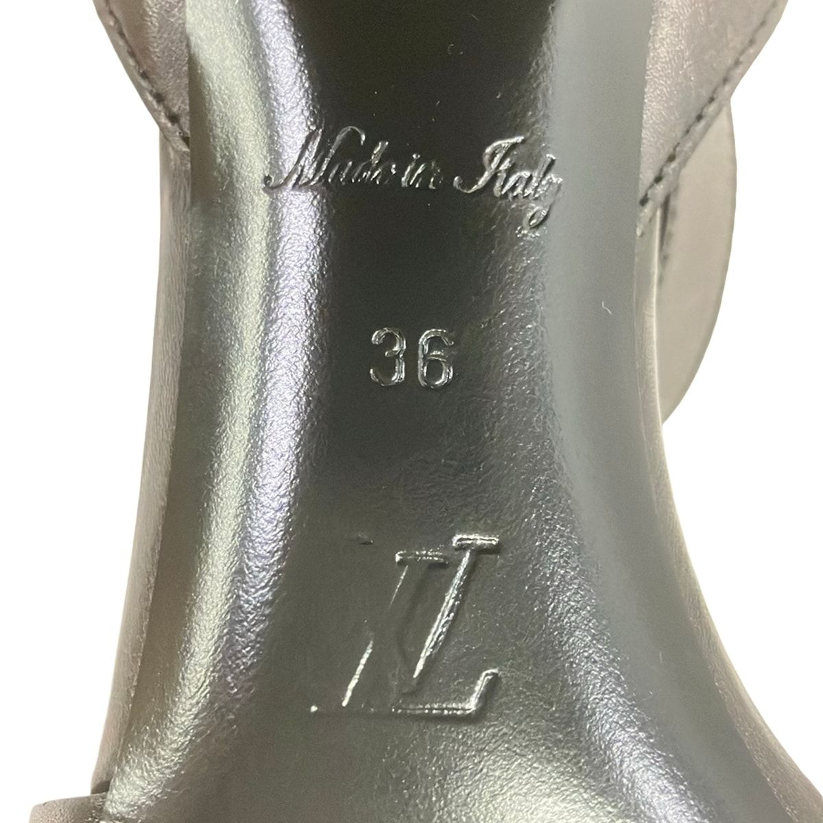 Louis Vuitton Sandals Horizon Line Leather Black 36 — view 7