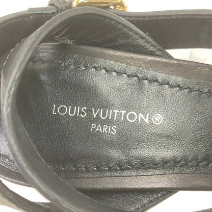 Louis Vuitton Sandals Horizon Line Leather Black 36 — view 6