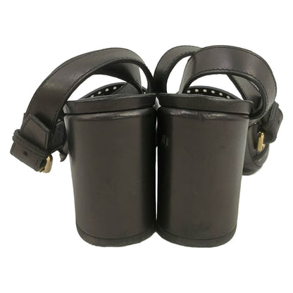 Louis Vuitton Sandals Horizon Line Leather Black 36 — view 4