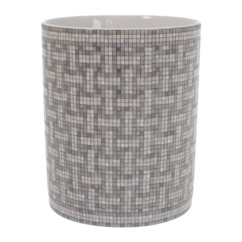 Hermes Mosaic 24 Included Tableware Western Cup Porcelain Gray — view 3