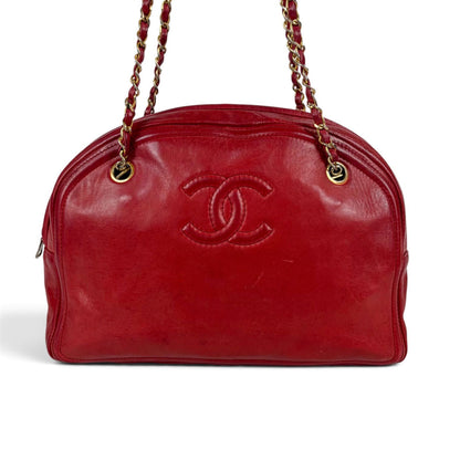 Chanel Lamb Skin Chain Shoulder Bag Lambskin Bag Tote — view 4