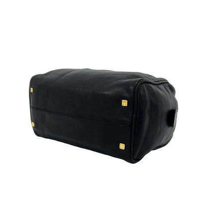 Loewe Vintage Amazona 28 Anagram Leather Mini Boston Bag Tote Black — view 8