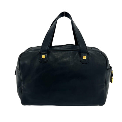 Loewe Vintage Amazona 28 Anagram Leather Mini Boston Bag Tote Black — view 3