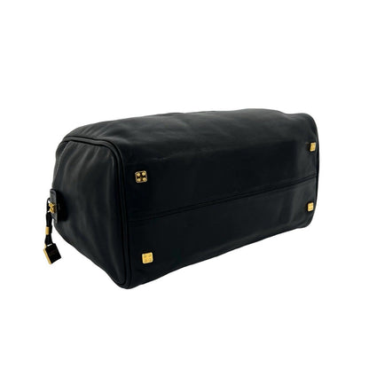 Loewe Vintage Amazona 28 Anagram Leather Mini Boston Bag Tote Black — view 7