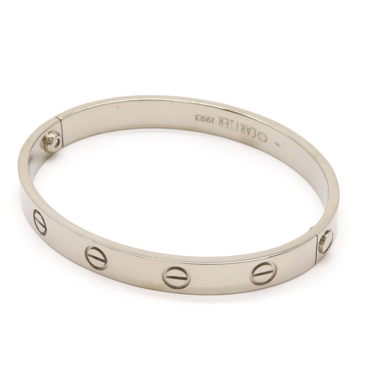 Cartier Love Bracelet Bangle 18K White Gold 16 — view 2