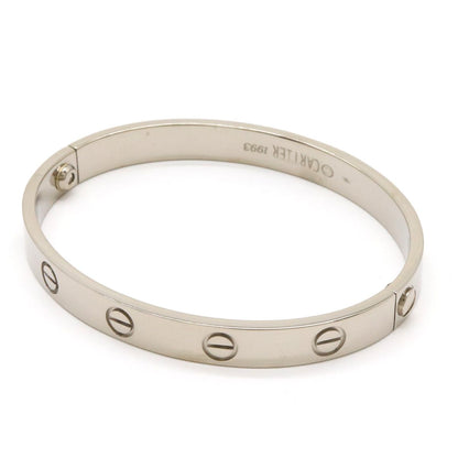 Cartier Love Bracelet Bangle 18K White Gold 16 — view 2