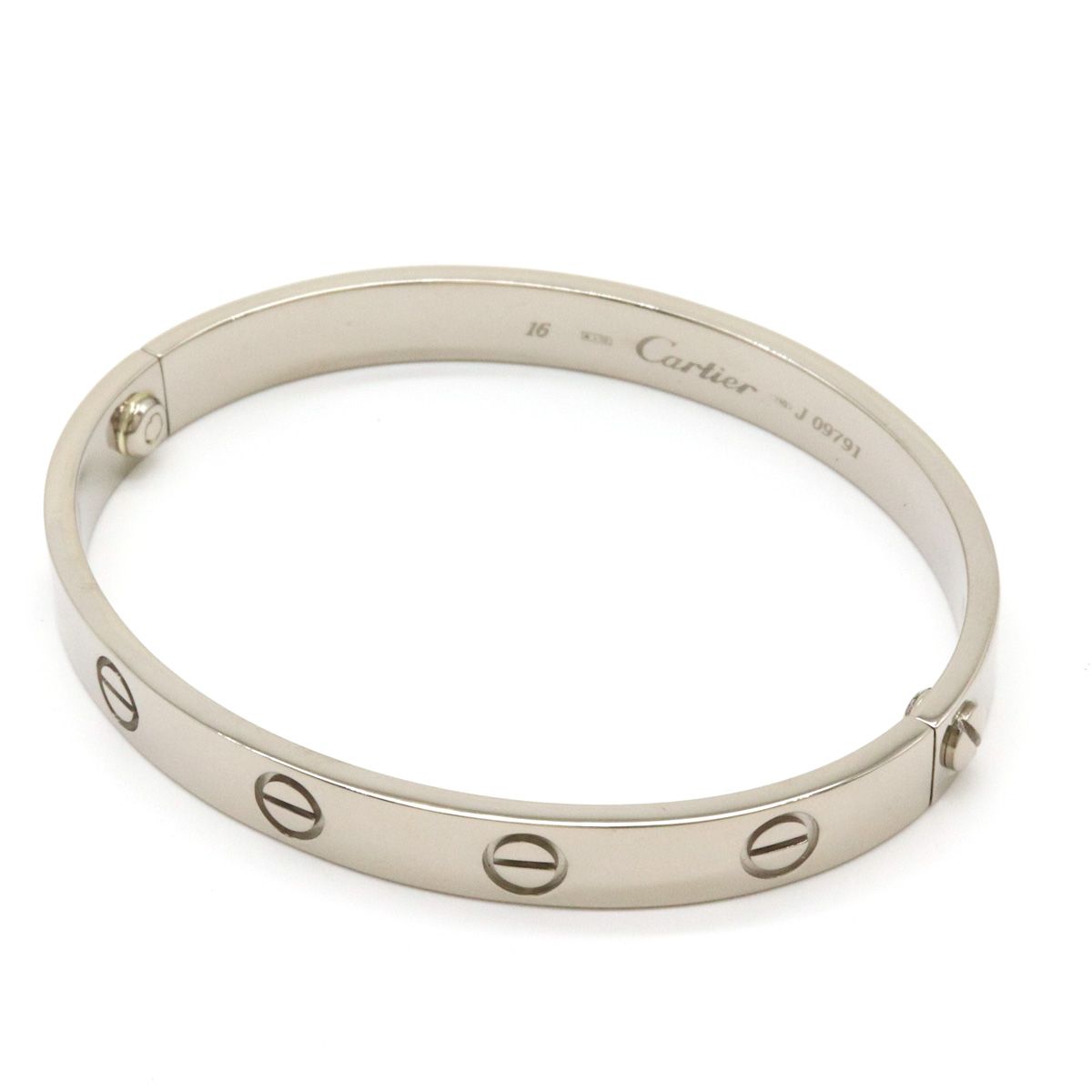 Cartier Love Bracelet Bangle 18K White Gold 16