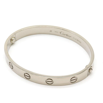 Cartier Love Bracelet Bangle 18K White Gold 16