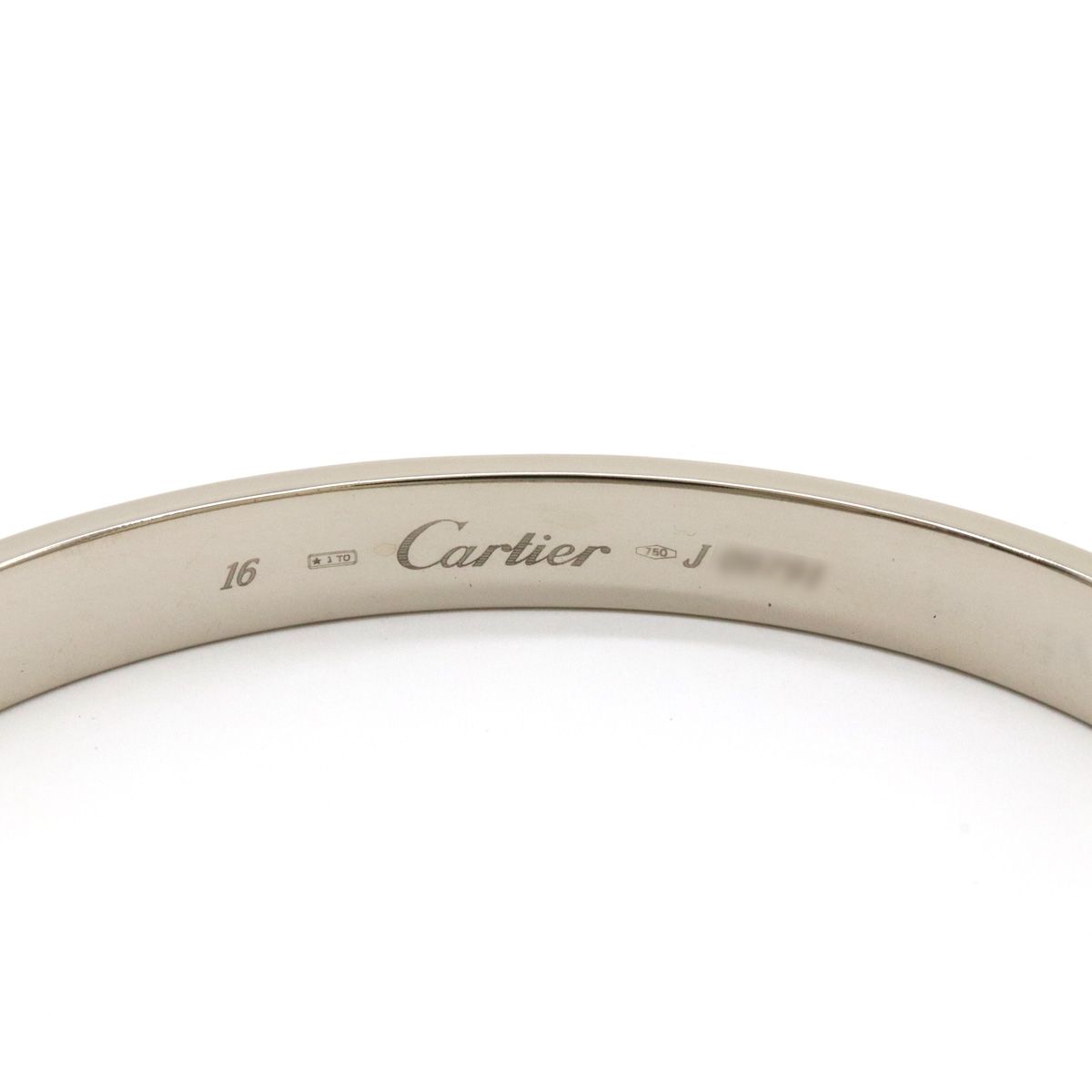 Cartier Love Bracelet Bangle 18K White Gold 16 — view 4