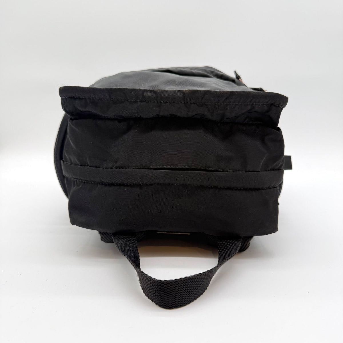 Prada Large Backpack Triangle Logo Nylon Black — view 3