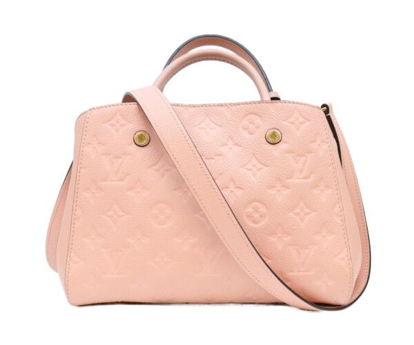 Louis Vuitton Pink Monogram Empreinte Montaigne BB Shoulder — view 3