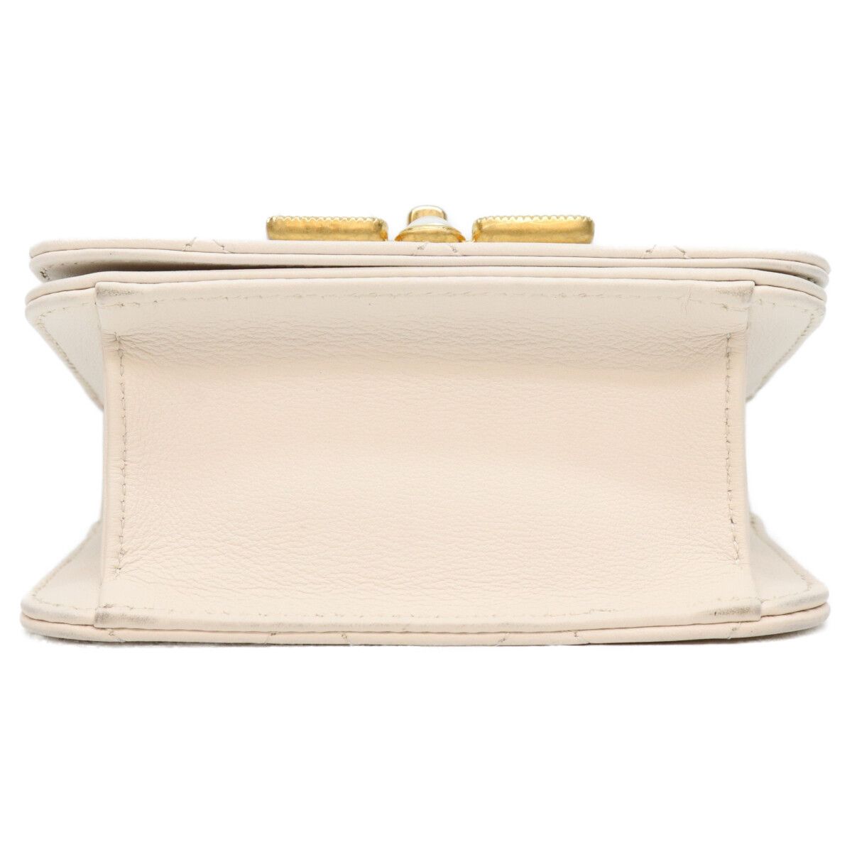 Chanel Ivory Lamb Gripoix Quilted Mini Shoulder Bag 15 — view 4