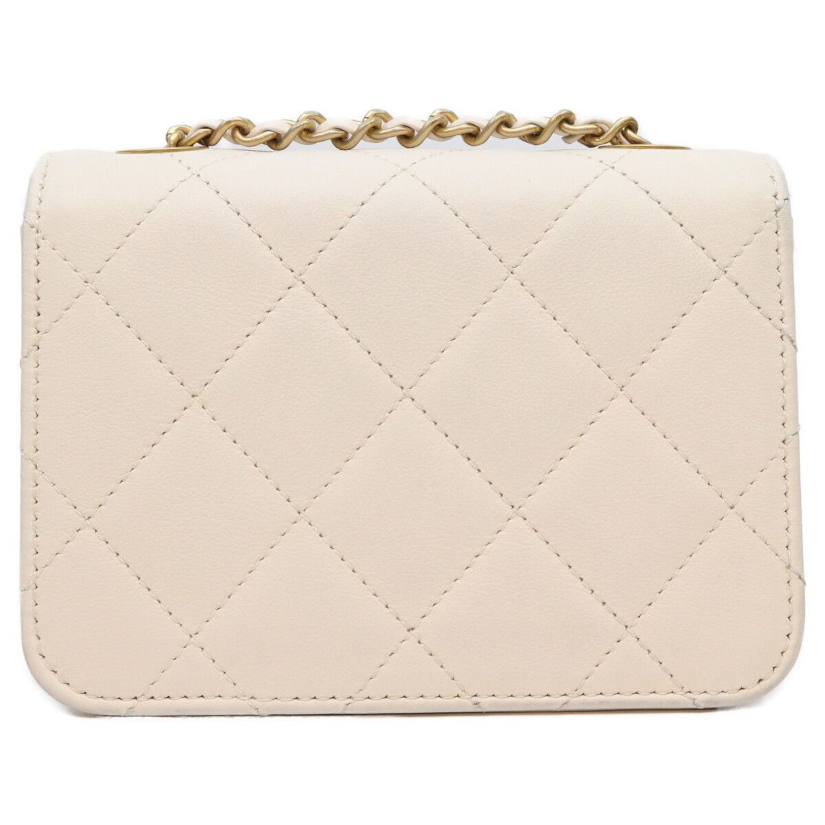 Chanel Ivory Lamb Gripoix Quilted Mini Shoulder Bag 15 — view 2