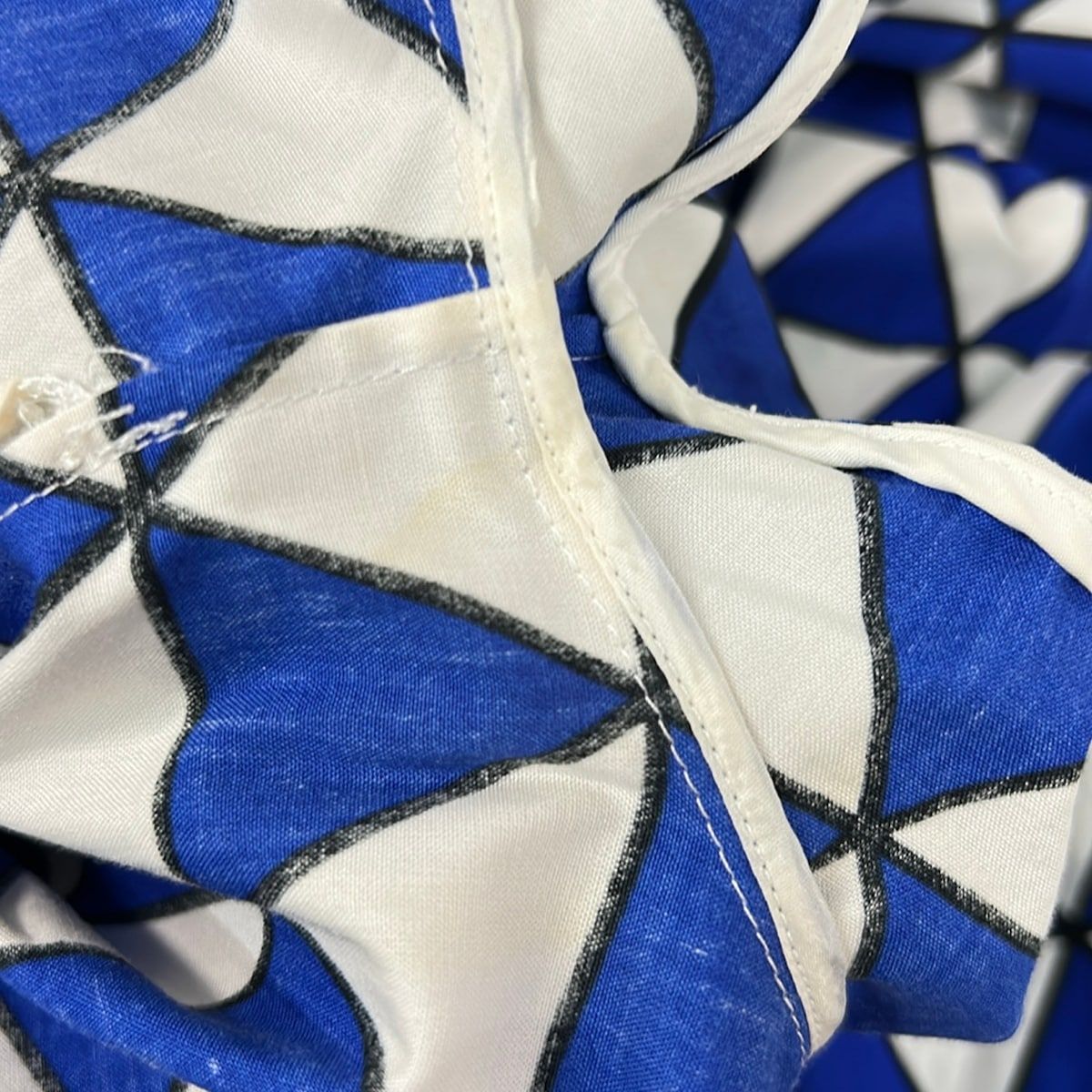 Prada Dress 38 S Blue White Black Short Sleeve Knee Length — view 7