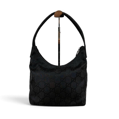 Gucci GG Canvas Hobo Black Shoulder — view 3