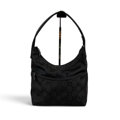 Gucci GG Canvas Hobo Black Shoulder — view 2