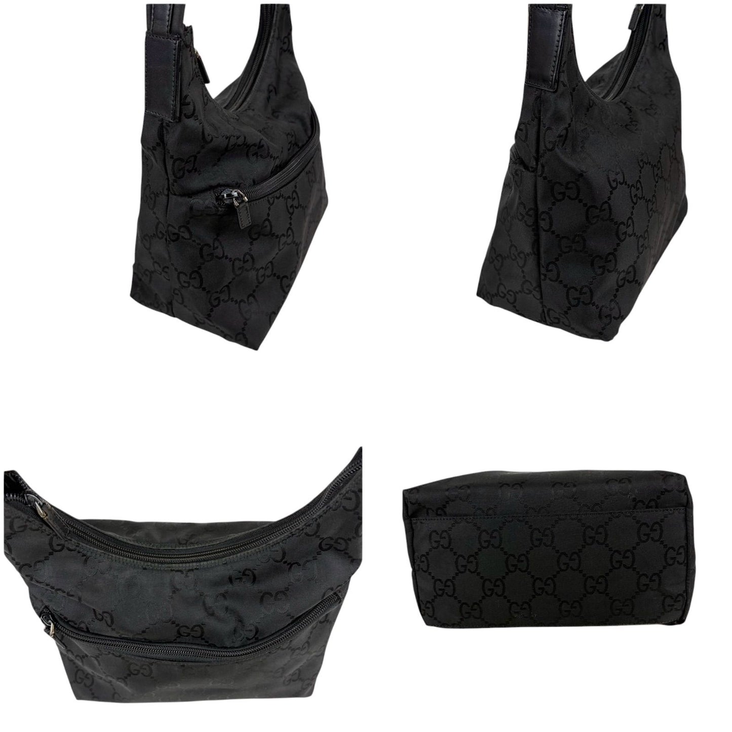 Gucci GG Canvas Hobo Black Shoulder — view 4