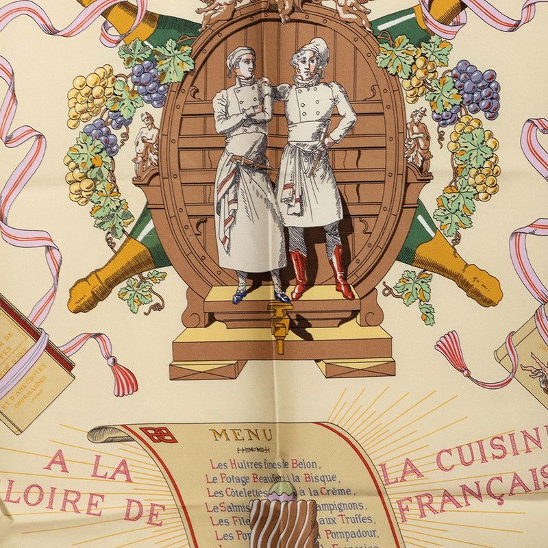 Hermes Carre 90 a Celebration of French Cuisine a la Gloire de la Francaise — view 2
